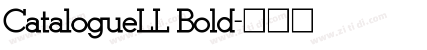 CatalogueLL Bold字体转换